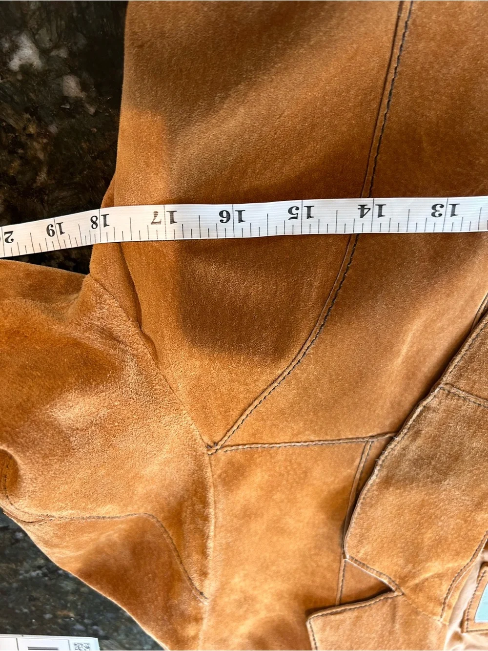 Wilson’s Leather Maxima Suede Patchwork long length jacket. Penny Lane. 70’s. M - Picture 8 of 11